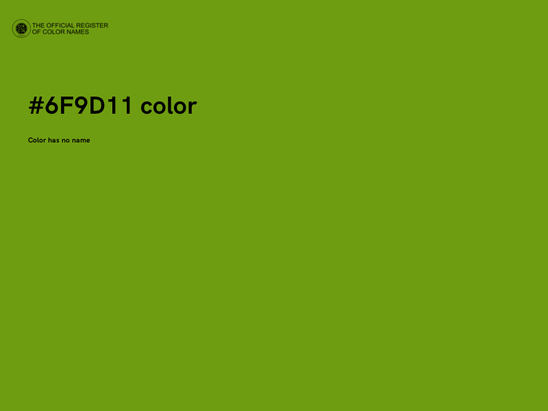 #6F9D11 color image