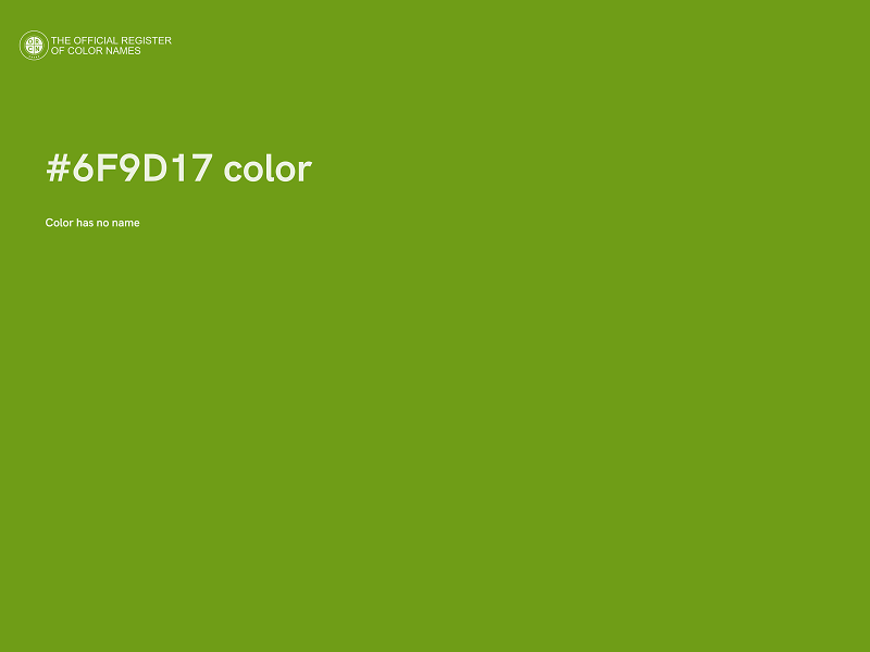 #6F9D17 color image