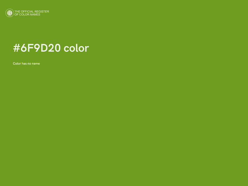 #6F9D20 color image