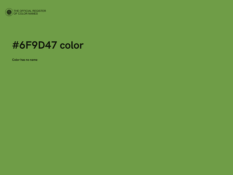 #6F9D47 color image