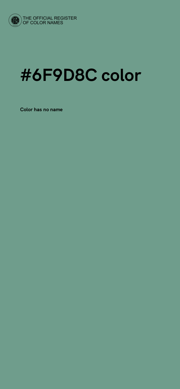 #6F9D8C color image