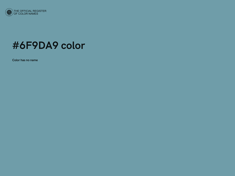 #6F9DA9 color image