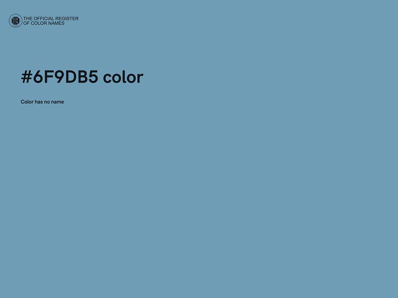 #6F9DB5 color image