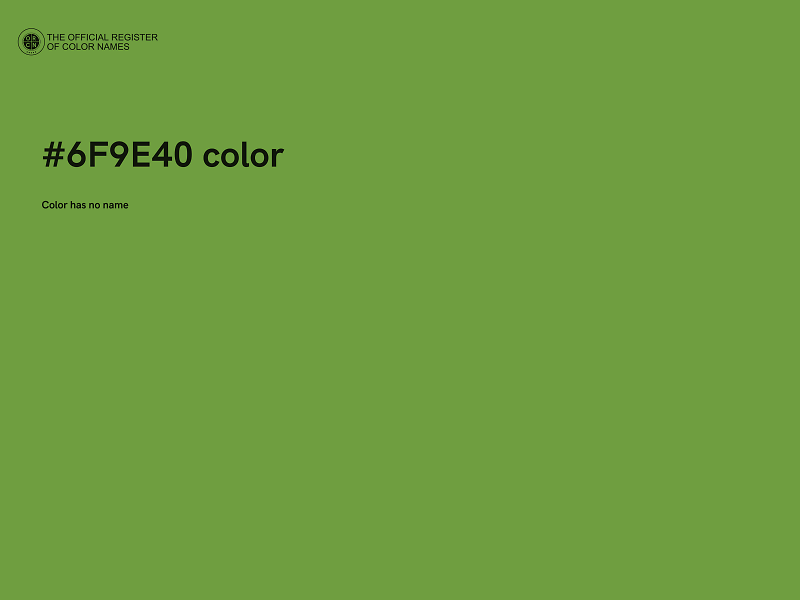 #6F9E40 color image