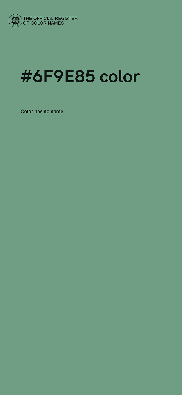 #6F9E85 color image
