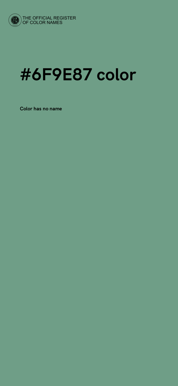 #6F9E87 color image