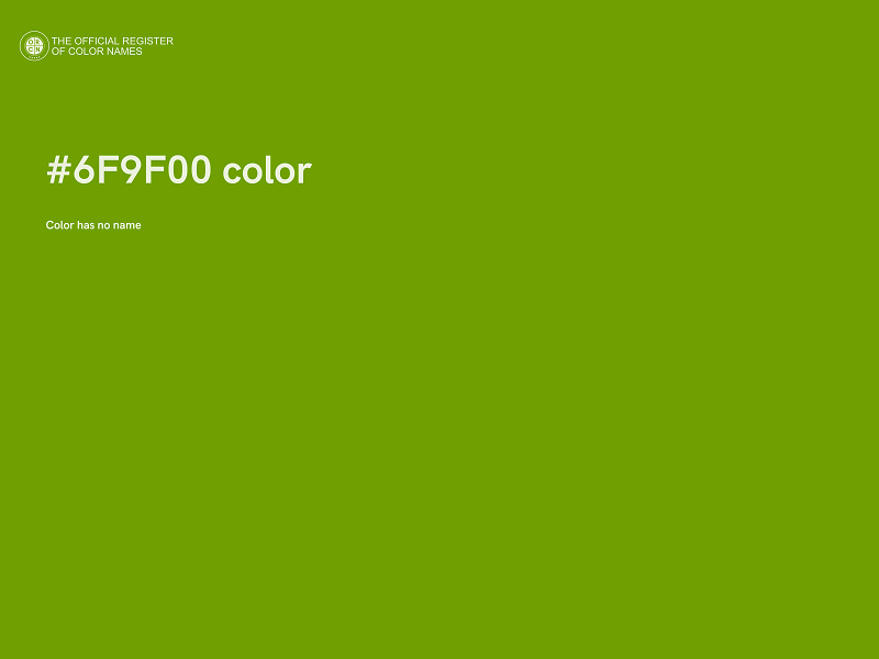 #6F9F00 color image