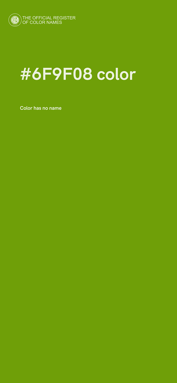 #6F9F08 color image