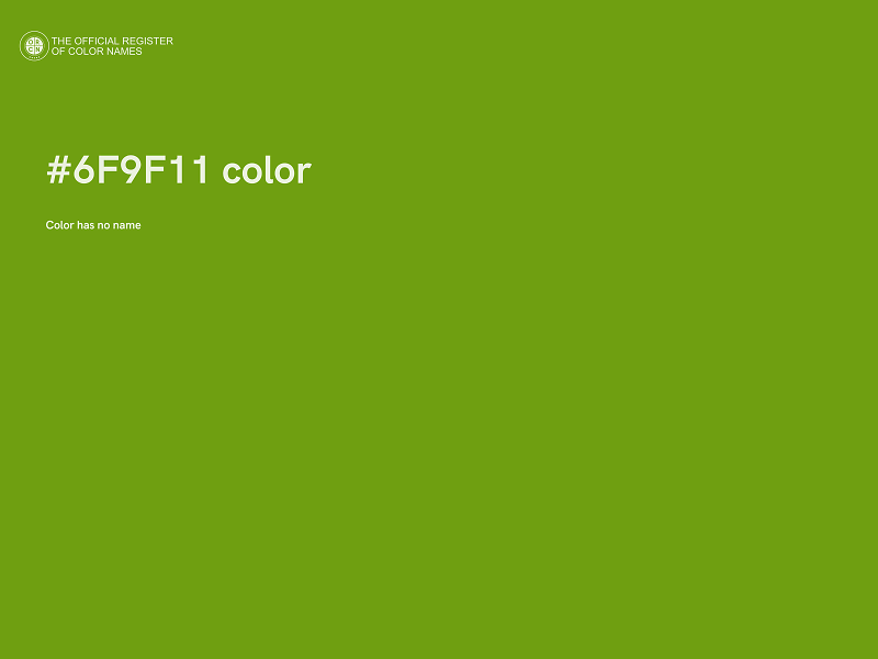 #6F9F11 color image
