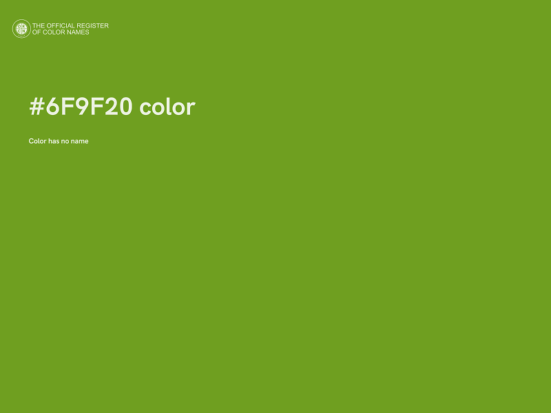 #6F9F20 color image