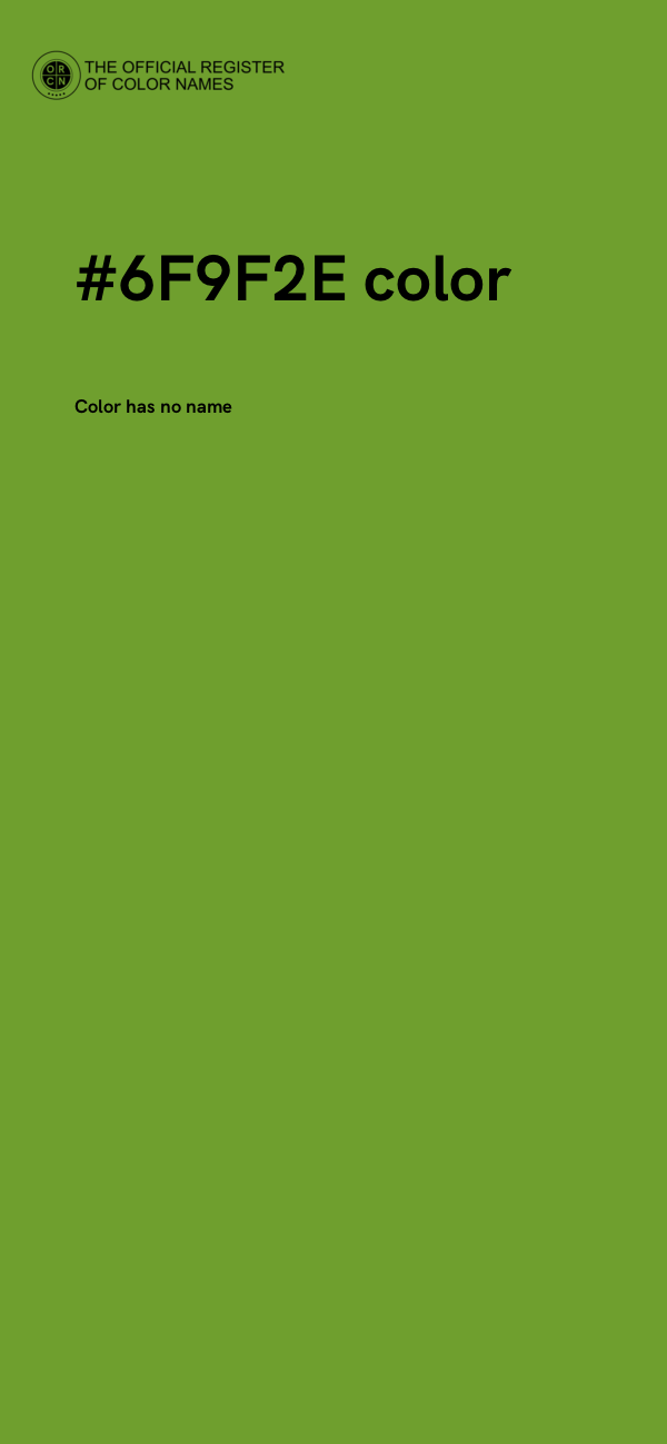 #6F9F2E color image