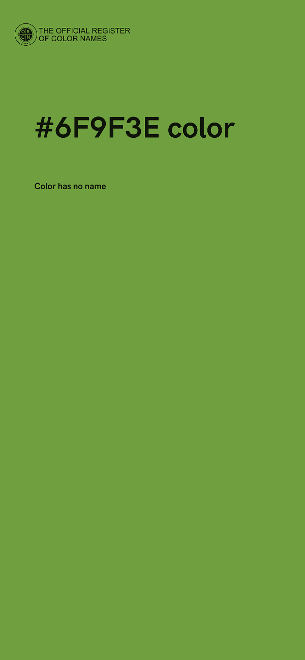#6F9F3E color image