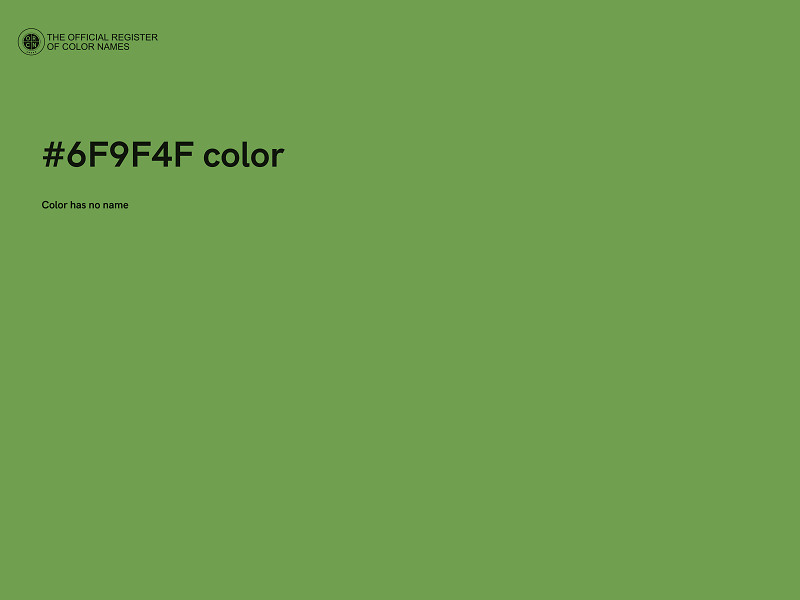 #6F9F4F color image