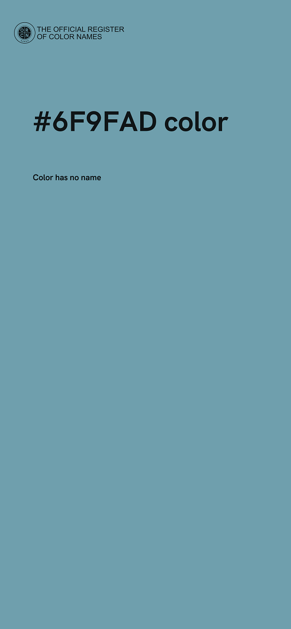 #6F9FAD color image