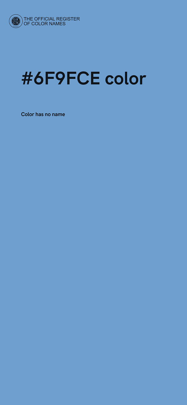 #6F9FCE color image