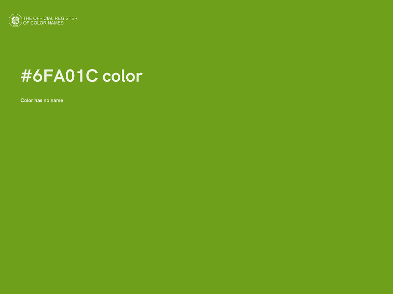 #6FA01C color image