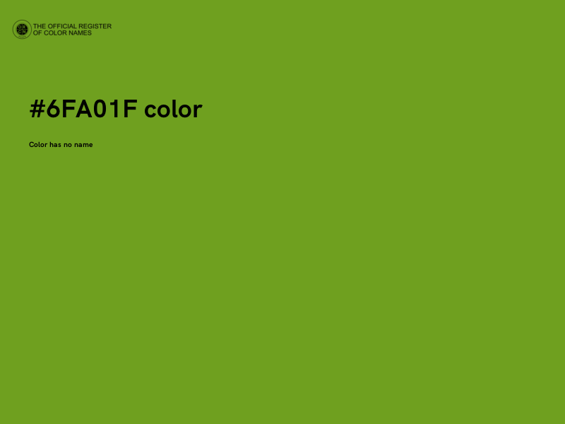 #6FA01F color image