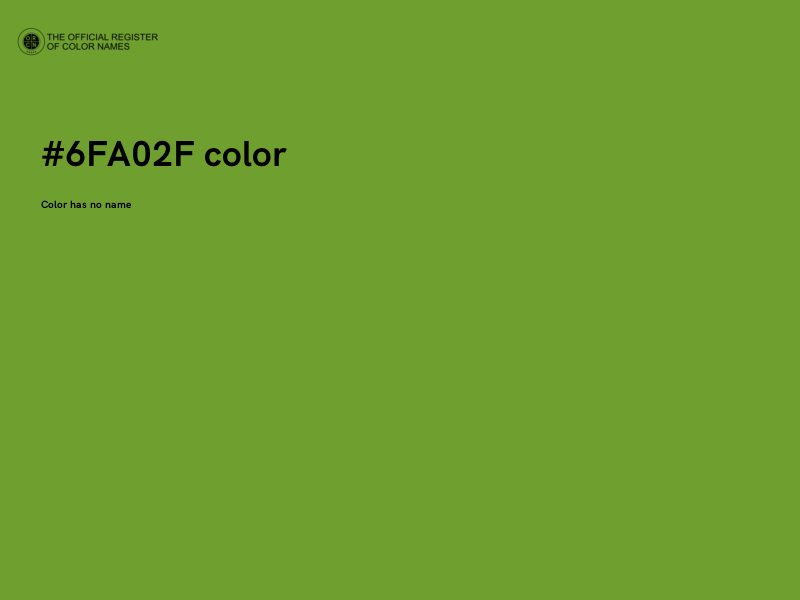 #6FA02F color image