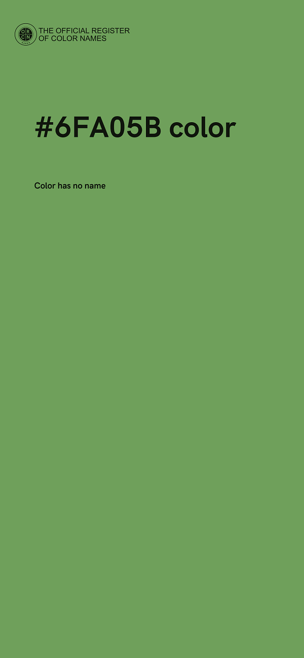 #6FA05B color image