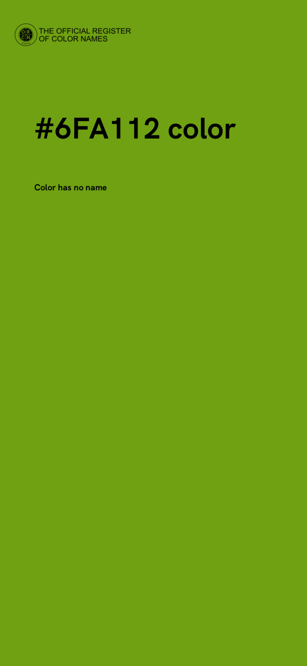 #6FA112 color image