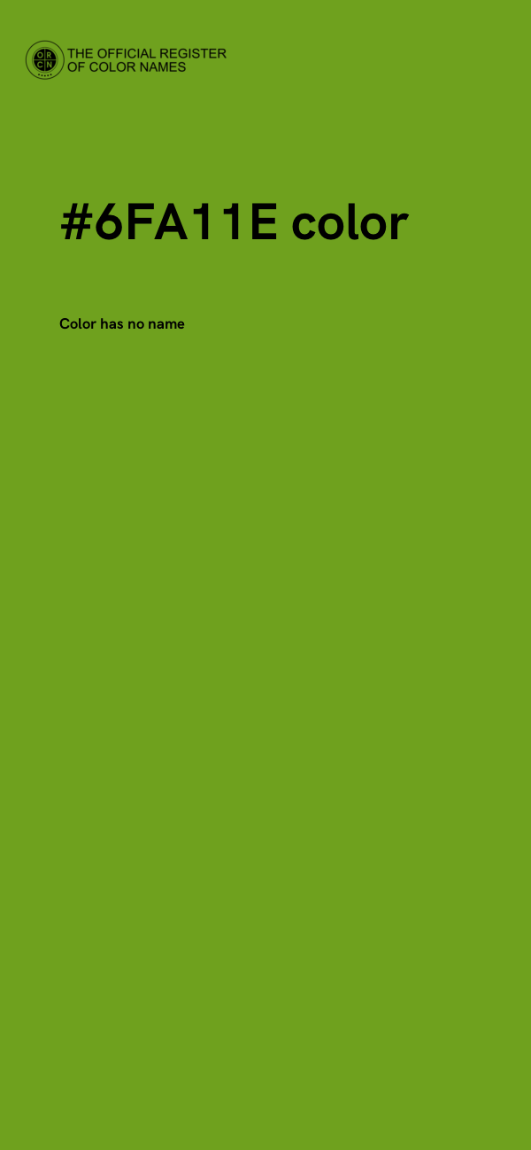 #6FA11E color image