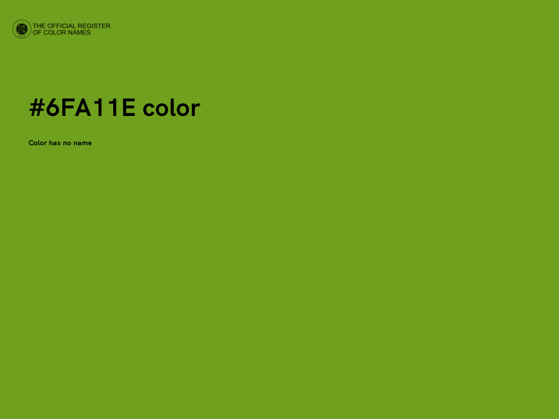 #6FA11E color image