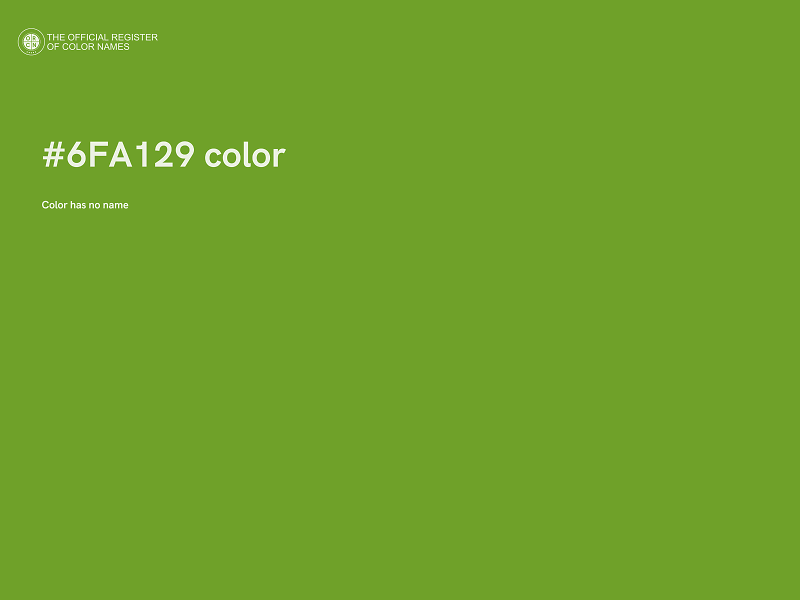 #6FA129 color image