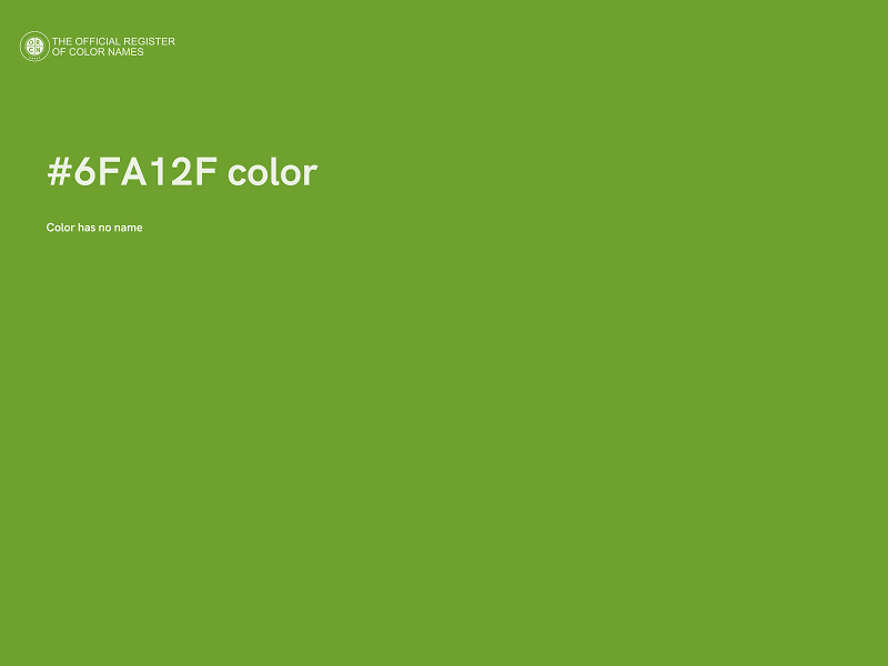 #6FA12F color image