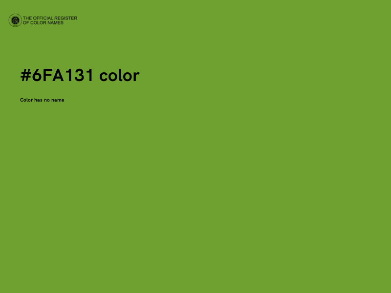 #6FA131 color image