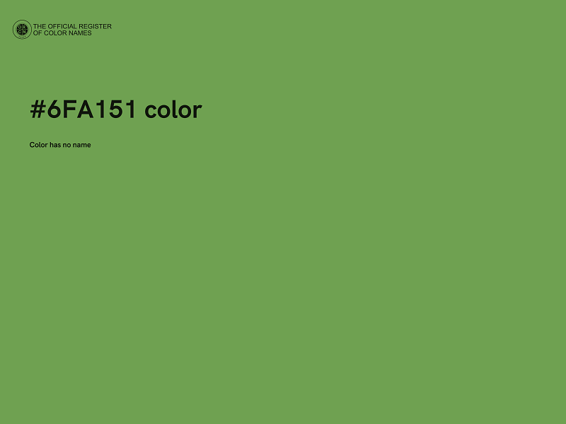#6FA151 color image