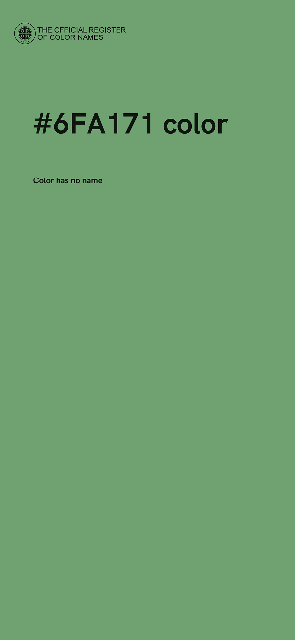 #6FA171 color image