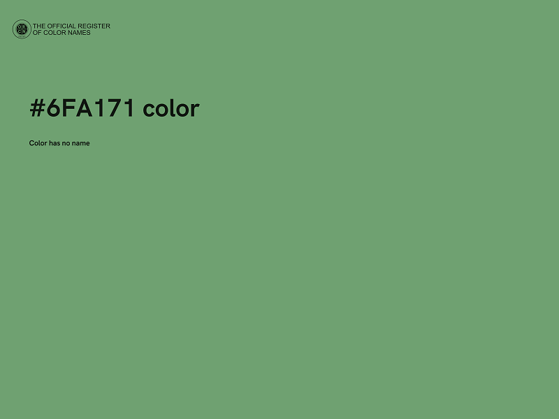 #6FA171 color image