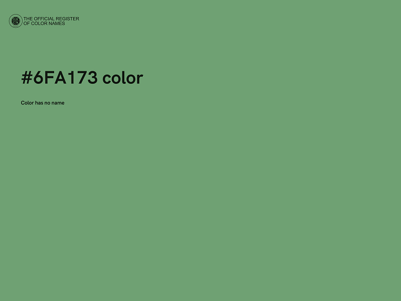 #6FA173 color image