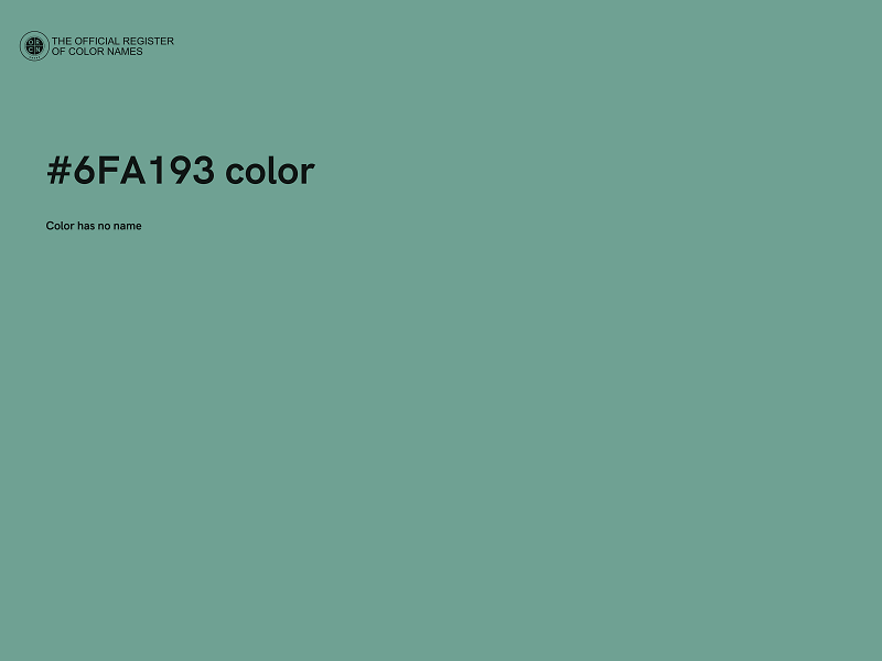 #6FA193 color image