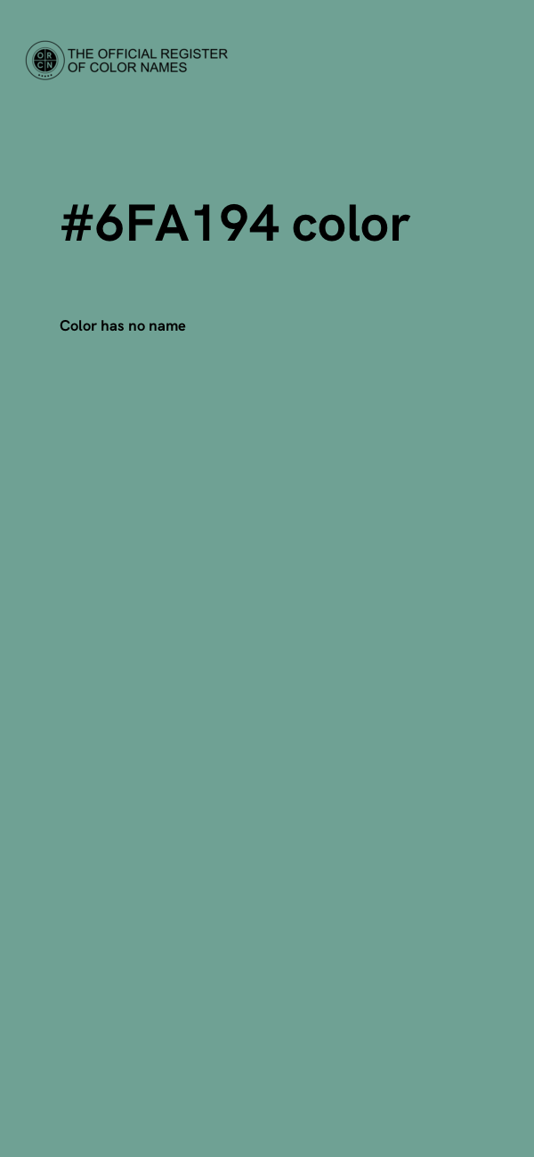#6FA194 color image
