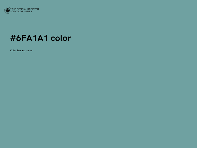 #6FA1A1 color image