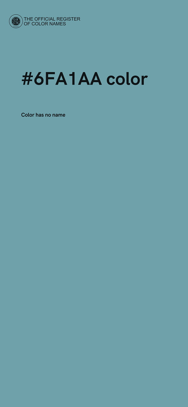 #6FA1AA color image