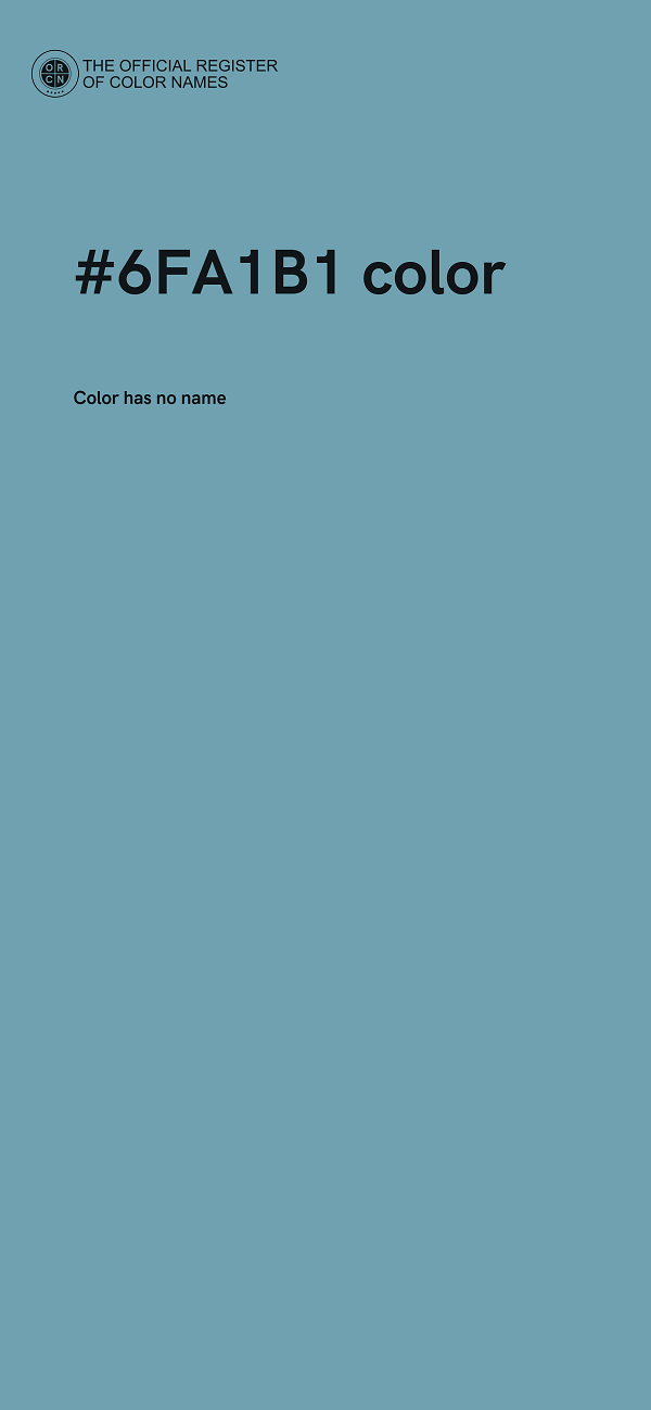 #6FA1B1 color image