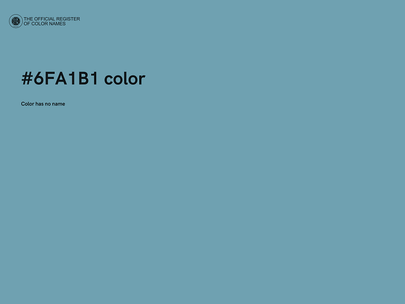 #6FA1B1 color image