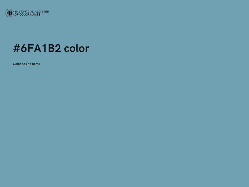 #6FA1B2 color image