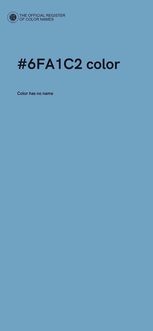 #6FA1C2 color image