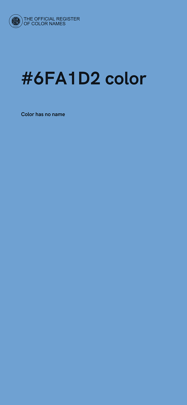 #6FA1D2 color image
