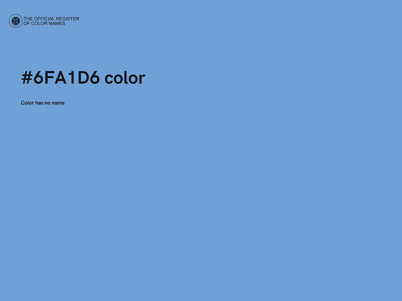 #6FA1D6 color image