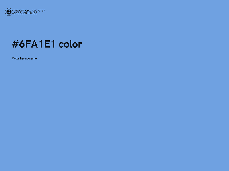 #6FA1E1 color image
