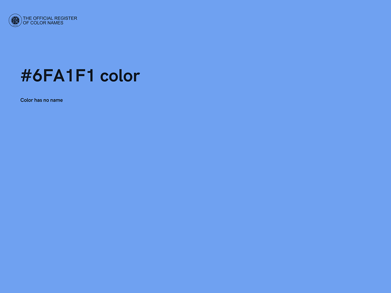 #6FA1F1 color image