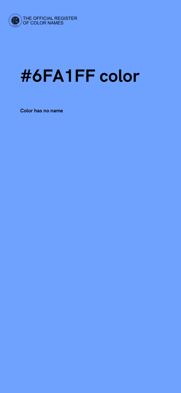 #6FA1FF color image