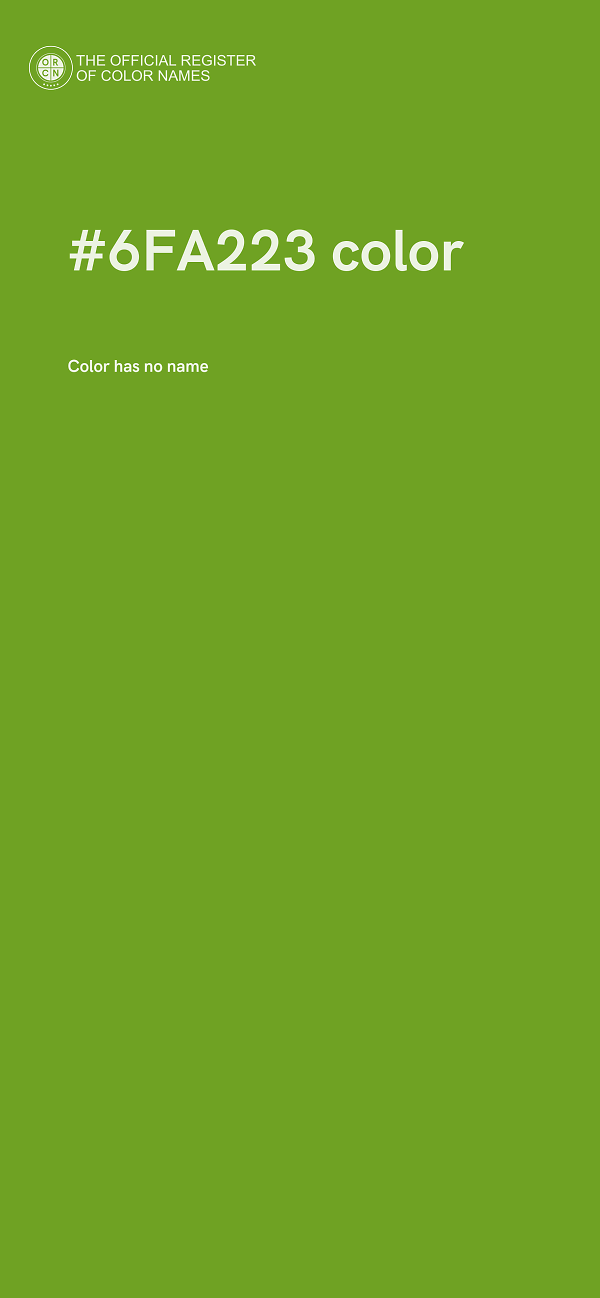 #6FA223 color image