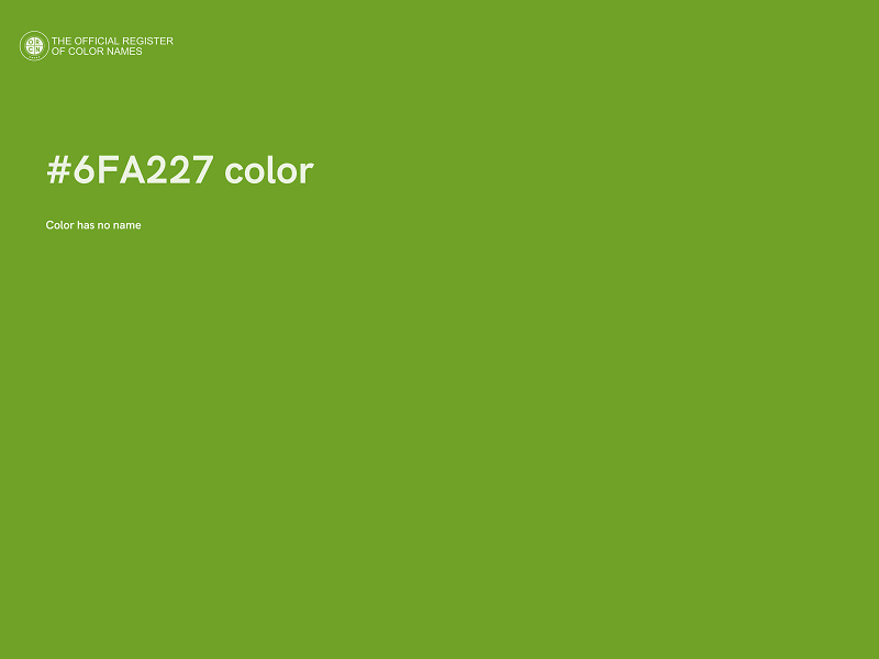 #6FA227 color image