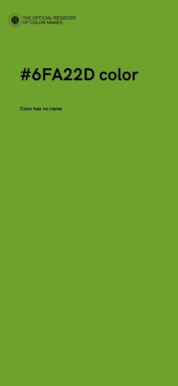 #6FA22D color image