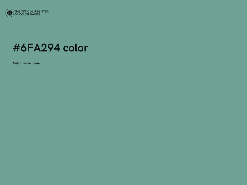 #6FA294 color image